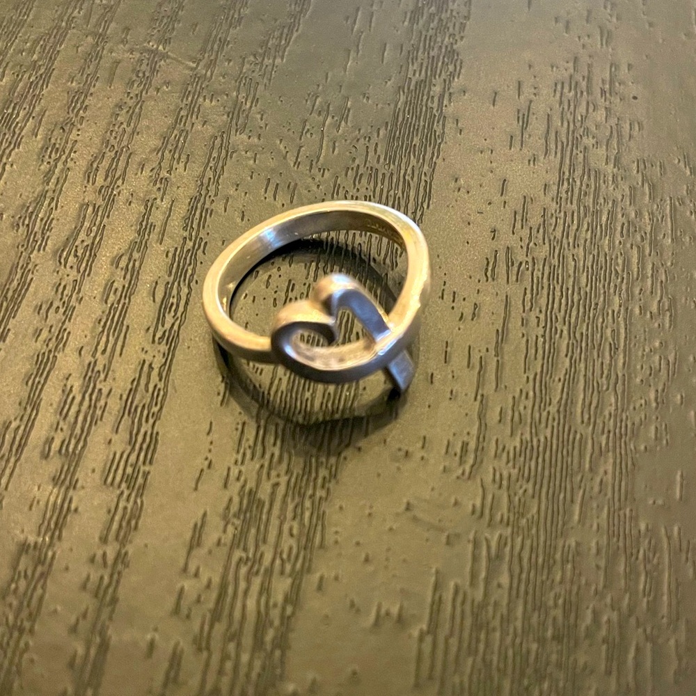 Tiffany and Co. authentic sterling silver heart ring